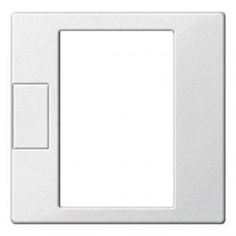 Merten Zentralplatte für Universal Temperaturregler-Einsatz mit Touch-Display, System M (polarweiß matt) 
