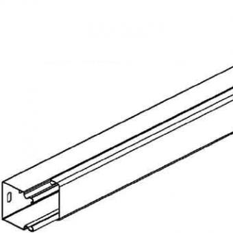 Niedax  Mini-Leitungsschutzkanal 16 x 16 mm, Länge 2m, Stahl verzinkt, cremeweiß 