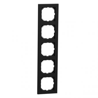 MERTEN M-Pure-Rahmen  5-fach, schwarz matt 