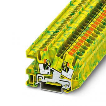 Phoenix PTI 6 PE Durchgangsklemmen, grün-gelb, 0,5 mm² - 10 mm² 