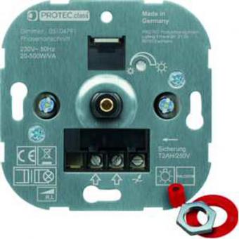 Protec.class Dimmer-Einsatz PD 20500, 20-500W, HV-Halogen, magn. Trafos 