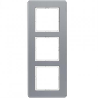 Berker Abdeckrahmen Q.7, 3-fach (aluminium gestrahlt) 
