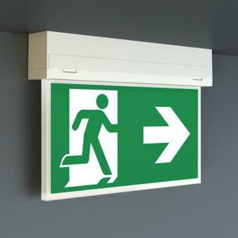 RP-Technik Einzelbatterie-Rettungszeichenleuchte 5,3W, LED - Erkennungsweite 22 m 