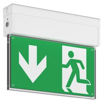 RZB LED-Rettungszeichenleuchte GSUN S, 2,5W, Erkennungsweite 24 m, Einzelbatterieversorgung, weiß 