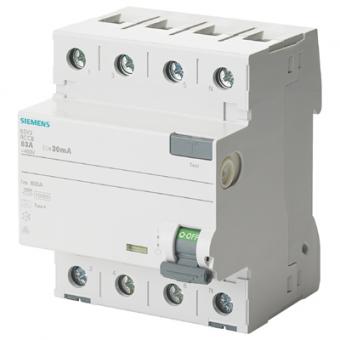 Siemens FI-Schutzschalter 5SV3342-6, 25A, 30mA, Typ A, 4-polig 