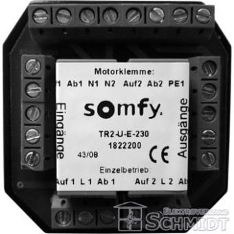 Somfy TR2-U-E-230 - Trennrelais UP für zwei Antriebe, Bemessungsstrom 3,15 A 
