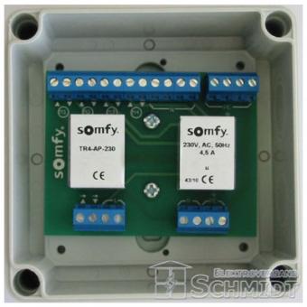 Somfy TR4-DRM-230 - Trennrelais für 4 Antriebe, Bemessungsstrom 4,5 A 