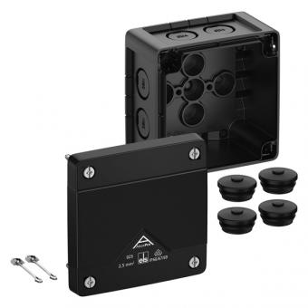 Spelsberg Abox Pro 025-L/sw, 92 x 92 x 60 mm, IP 66-69, schwarz, ohne Klemmen 