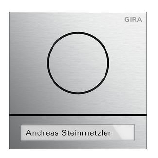 Gira System 106 Türstationsmodul aluminium 