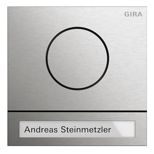Gira System 106 Türstationsmodul edelstahl 