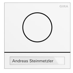 Gira System 106 Türstationsmodul verkehrsweiß (lackiert) 