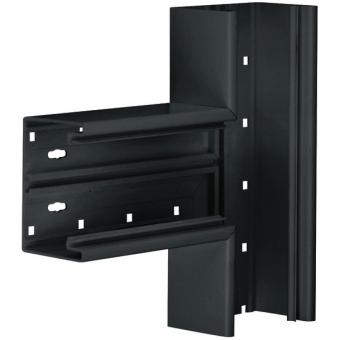tehalit T-Stück Grundprofil, PVC zu BR 65x100mm, graphitschwarz 