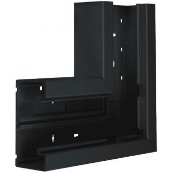 tehalit Flachwinkel Grundprofil, PVC zu BR 65x130mm, graphitschwarz 