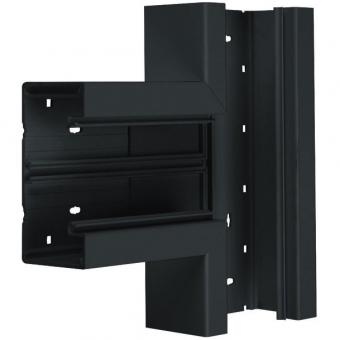 tehalit T-Stück Grundprofil, PVC zu BR 65x130mm, graphitschwarz 