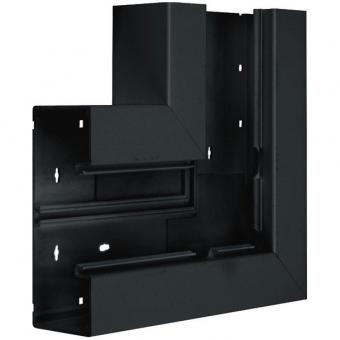 tehalit Flachwinkel Grundprofil, PVC zu BR 65x170mm, graphitschwarz 