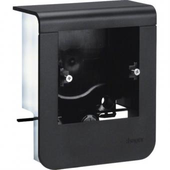 tehalit Geräteträger universal design für UP-Geräte mit Rahmen SL 20x55mm, graphitschwarz 