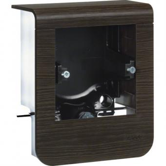 tehalit Geräteträger universal design für UP-Geräte mit Rahmen SL 20x55mm, Dekor Sucupira 