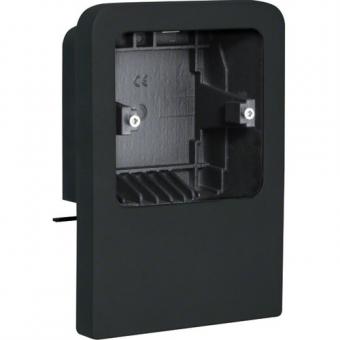 tehalit Geräteträger universal für UP-Geräte mit Rahmen zu SL 20x55mm, graphitschwarz 