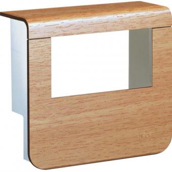 tehalit Geräteträger-Oberteil mit seitlichen Spiegelflächen SL 20x55mm, Dekor Buche 
