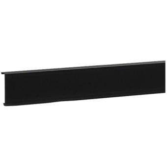 tehalit Sockelleistenkanal-Oberteil mit Weichlippe PVC zu SL 20x80mm, Länge 2m, graphitschwarz 