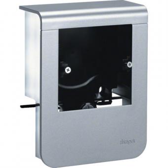 tehalit Geräteträger universal design für UP-Geräte mit Rahmen SL 20x80mm,  Dekor Aluminium 