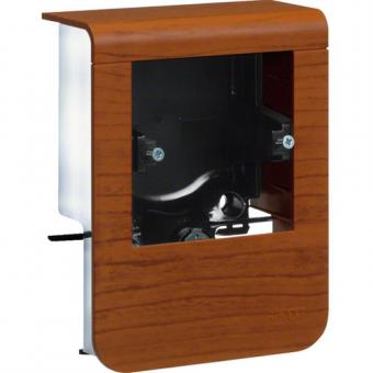 tehalit Geräteträger universal design für UP-Geräte mit Rahmen SL 20x80mm, Dekor Kirsche 