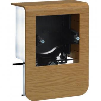 tehalit Geräteträger universal design für UP-Geräte mit Rahmen SL 20x80mm,  Dekor Eiche 