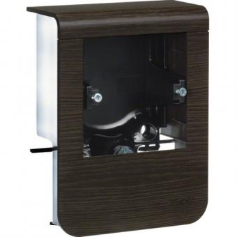 tehalit Geräteträger universal design für UP-Geräte mit Rahmen SL 20x80mm, Dekor Sucupira 