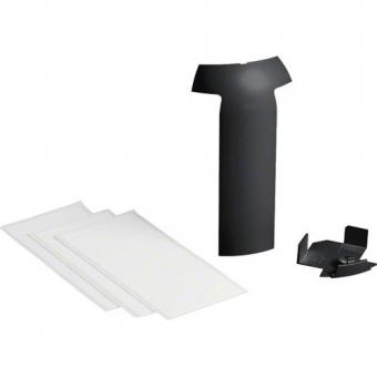 tehalit Abzweig auf EK 40x40mm aus ABS zu Sockelleistenkanal SL 20x115mm, graphitschwarz 