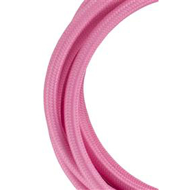 Bailey Textilkabel 2x0,75mm², pink, 3m 