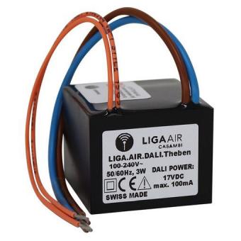 Theben LIGA.AIR.DALI UP-DALI-Schnittstelle, 100-240VAC, bis zu 50 DALI-Teilnehmer, Inbetriebnahme über CASAMBI, steuerbar per App 