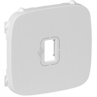 Legrand Valena Allure, Abdeckung für USB-Dose (ultraweiß) 