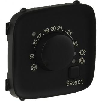 Legrand Valena Allure, Abdeckung für elektronisches Raumthermostat (mattschwarz) 