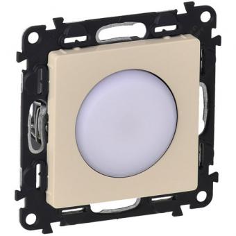 Legrand Valena Life, Push & Pull-Leuchte (mandelweiß) 