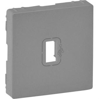 Legrand Valena Life, Abdeckung für USB-Dose (aluminium) 