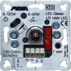 Peha D 431 HAN LED - Dimmer Unterputz LED, Phasenanschnitt 