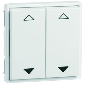 Peha - EnOcean Easyfit Wandsender 55 x 55mm, 4 Kanal, reinweiß, Symbol AUF und AB 