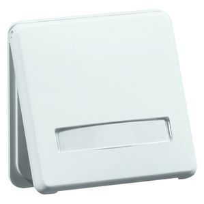 Peha - Steckdose SCHUKO, weiß Beschriftungsfeld, Klappdeckel 