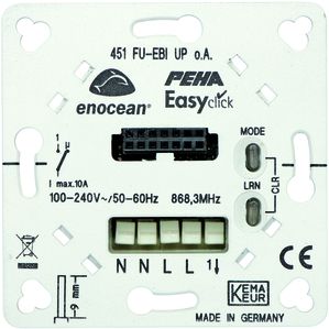 Peha - EnOcean Easyclickpro Empfänger mit Tragplatte, 1 Kanal 