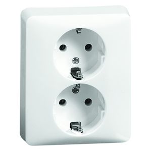 Peha Standard - Steckdose SCHUKO 2fach, weiß  