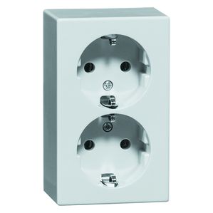 Peha - Steckdose SCHUKO 2fach, weiß  