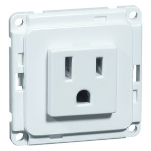Peha Compacta - US NEMA-Steckdose Einbau, reinweiß 5-15 R, 15 A 125 V 