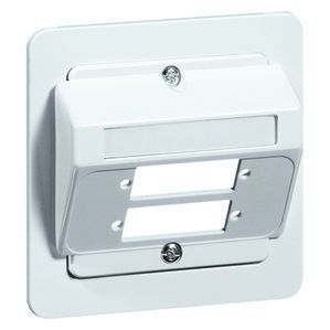 Peha Standard - Abdeckung Kommunik.-Syst., weiß, 2 Duplex-SC/ST-Kupplungen 