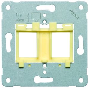 Peha D 600 MJ4 - Traggestell für Modular Jack Einsatz gelb 