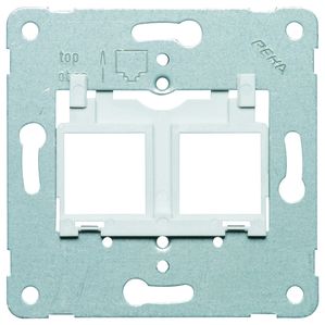 Peha D 600 MJ12 - Traggestell für Modular Jack Einsatz silber 