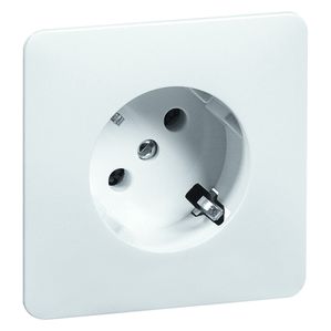 Peha Standard - Steckdose SCHUKO, reinweiß 45 Grad 