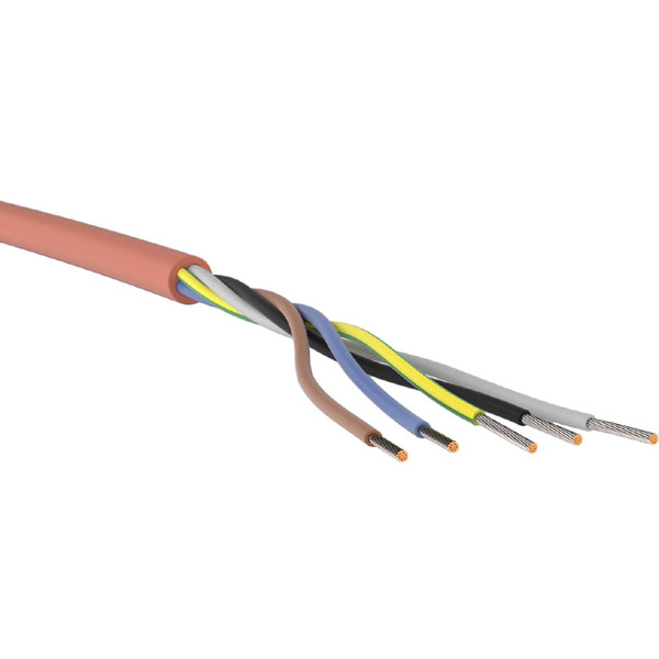 Ecoline SIHF 5X 1,5 Silikon Aderleitung Strom Kabel rotbraun 1,5 mm² 100m 