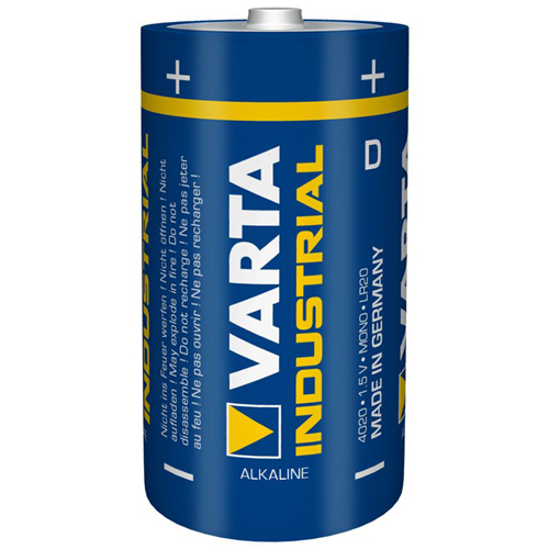 VARTA Batterie Industrial Monozelle D 4020, Alkali-Mangan, 1,5V, 20 Stück